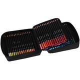 Ikonka KX2957 set profesionalnih drvenih bojica 120 boja &amp;ndash; 3 mm jezgra, gumica, &amp;scaron;iljilo i torbica Slike