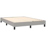  Krevet box spring s madracem svjetlosivi 140x200 cm od tkanine | shoptok.hr
