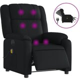  The Living Store Električni masažni naslanjač črno umetno usnje - Električni Masažni Stol, (21447303) | Shoptok.si