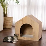 WALLXPERT Cathousecrm Wooden Wooden Cat House | Eponuda.com