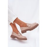 Boto Ladies Patent Moccasins With Decoration Beige Nallae | ePonuda.com