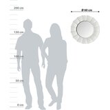 Kayoom STENSKO OGLEDALO, 60/60/3 cm kovina, steklo | Shoptok.si