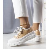 Gemre Beige Platform Sneakers Toni | Shoptok.si