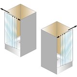 Kolpa San tridelna tuš vrata LUNA TV3D/S 100/K 510670 prozorno steklo | Shoptok.si