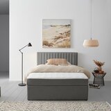 P & B POSTELJA Z VZMETNICO x , les, tekstil temno siva | Shoptok.si