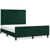  Okvir za krevet bez madraca tamnozeleni 140x200 cm baršunasti | shoptok.hr