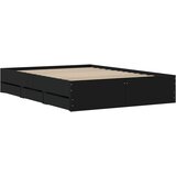  Okvir za krevet s ladicama crni 120x190 cm konstruirano drvo | shoptok.hr