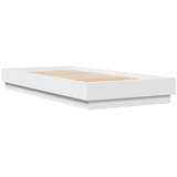  Okvir za krevet s LED svjetlima bijeli 100 x 200 cm | shoptok.hr