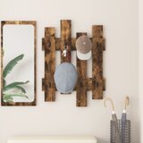 vidaXL Vješalica za kapute na zidu 60 x 3 x 82 cm Konstruirano drvo | shoptok.hr