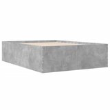  Okvir kreveta boja betona 120x190 cm od konstruiranog drva | shoptok.hr