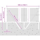 vidaXL heksagonalna ograda zelena 0.6x50 m jeklo | Shoptok.si