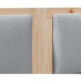  Uzglavlje Smeđa Masivna borovina 140 cm | shoptok.hr