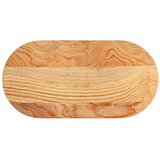 Stolna Mizna plošča svetlo rjava 80x40x2 cm trdna hrastovina ovalna, (5000268784) | Shoptok.si