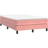 Box spring krevet s madracem ružičasti 120 x 200 cm baršunasti | shoptok.hr