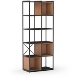Marckeric Črn/opečnato oranžen regal 71x179 cm Anya – | Shoptok.si