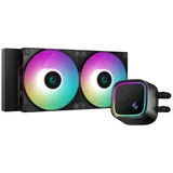 komplet za tekočinsko hlajenje AIO Liquid Cooler LE520, črn