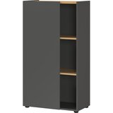 Germania Antracitno siva biblioteka u dekoru hrasta 61x110x34 cm Adrano – | shoptok.hr