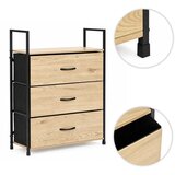 ModernHome LOFT komoda s 3 tekstilnimi predali 59 × 24 × 81 cm | Shoptok.si