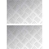  Stepenica Pravokutni 2 pcs Srebrno 30 x 20 cm Aluminij | shoptok.hr