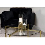 Furniture Fashion Kivik klub stolić ⌀90 cm, zlatni Slike