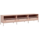 vidaXL TV ormarić ružičasti 202x39x43,5 cm hladno valjani čelik | shoptok.hr