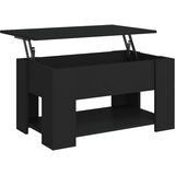 Furnova Klubska mizica črna 79x49x41 cm inženirski les, (21914960) | Shoptok.si