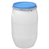  Bačva PVC Bijela 120L, promjer 395mm, Obruč sa Poklopcem | shoptok.hr