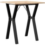  Blagovaonski stol Y-oblika 60x60x75 cm od borovine i čelik | shoptok.hr