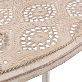 Bistro 3-dijelni bistro set čelični bijeli | shoptok.hr