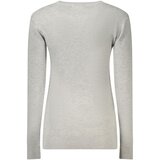 Guess Jeans ženski pulover s cirkonima i perlicama sivi | shoptok.hr