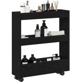  Uska kolica za pohranu Crni hrast 60 x 18 x 70 cm | Eponuda.ba