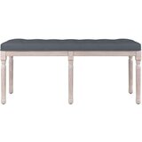 Klupa tamnosiva 110x40x49 cm baršunasta | shoptok.hr