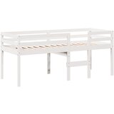  Visoki krevet s krovom bijeli 90 x 200 cm od masivne borovine | Eponuda.ba