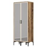 Hanah home kumsal rr - walnut, anthracite walnutanthracite wardrobe | Eponuda.com
