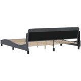  Okvir za krevet Dover tamnosivi 200x200 cm baršunasti | Eponuda.com