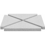  Utezi za kišobran 4 kom. sivi granit trokutasti 14 kg | shoptok.hr