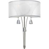 Elstead Lighting Elstead Mime Notranja stenska svetilka z 2 lučema, brušen nikelj, E14, (22099258) | Shoptok.si