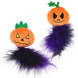 Nobby strašljiva plišasta buča Halloween s perjem, različni motivi - 17 cm Cene