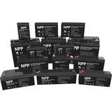 NP12V-4.5Ah, agm battery, C20=4.5AH, T1, 90x70x101x107, 1,5KG, black 43867