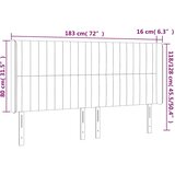  LED uzglavlje tamnozeleno 183 x 16 x 118/128 cm baršunasto | shoptok.hr