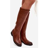 Zazoo Leather Women's Boots Flat Heel Insulated | shoptok.hr