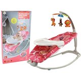  Sjedalica za ljuljanje 2u1 za bebe ŽIRAFE - roza | shoptok.hr