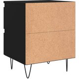  Noćni ormarić crni 40x35x50 cm od konstruiranog drva | Eponuda.com