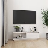 Furnova TV omarica bela 110x30x33,5 cm trdna borovina, (21924210) Cene