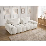 Bobochic Paris Bela sedežna garnitura iz šenilje 264 cm Ivane – | Shoptok.si