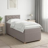  Boxspring krevet s madracem Sivosmeđa 90 x 190 cm Tkanina | shoptok.hr