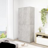 Ormarić za cipele siva boja betona 80 x 39 x 178 cm od iverice Cijene