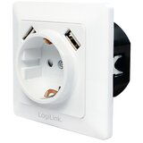 Logilink uzidna utičnica šuko, 2 USB-A | ePonuda.com