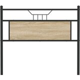  Posteljno vzglavje sonoma hrast 107 cm inženirski les in jeklo, (21829354) | Shoptok.si
