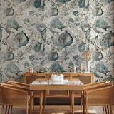  Foto tapeta - Autumn souvenirs - cool grey floral pattern with leaves 450x315 | shoptok.hr